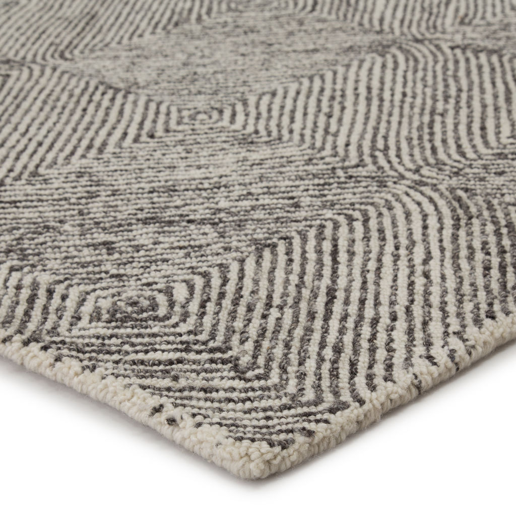 Museum Ifa By Jaipur Living Exhibition Handmade Geometric White/ Dark Gray Area Rug (8'X11')