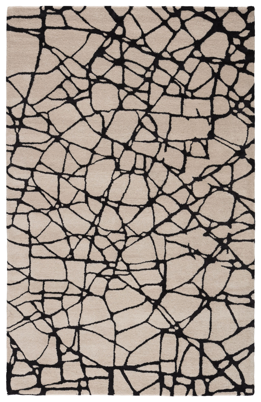 Preview image for Nikki Chu By Jaipur Living Chandler Handmade Abstract Cream/ Black Area Rug (8'X10')