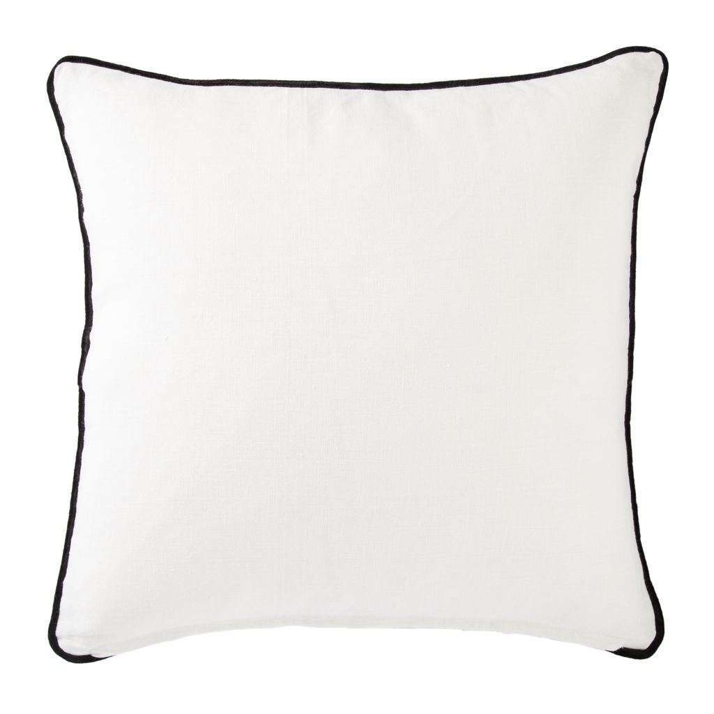 Cosmic CNK06 Ordella White/Black Geometric Throw Pillow 22", Poly-filled