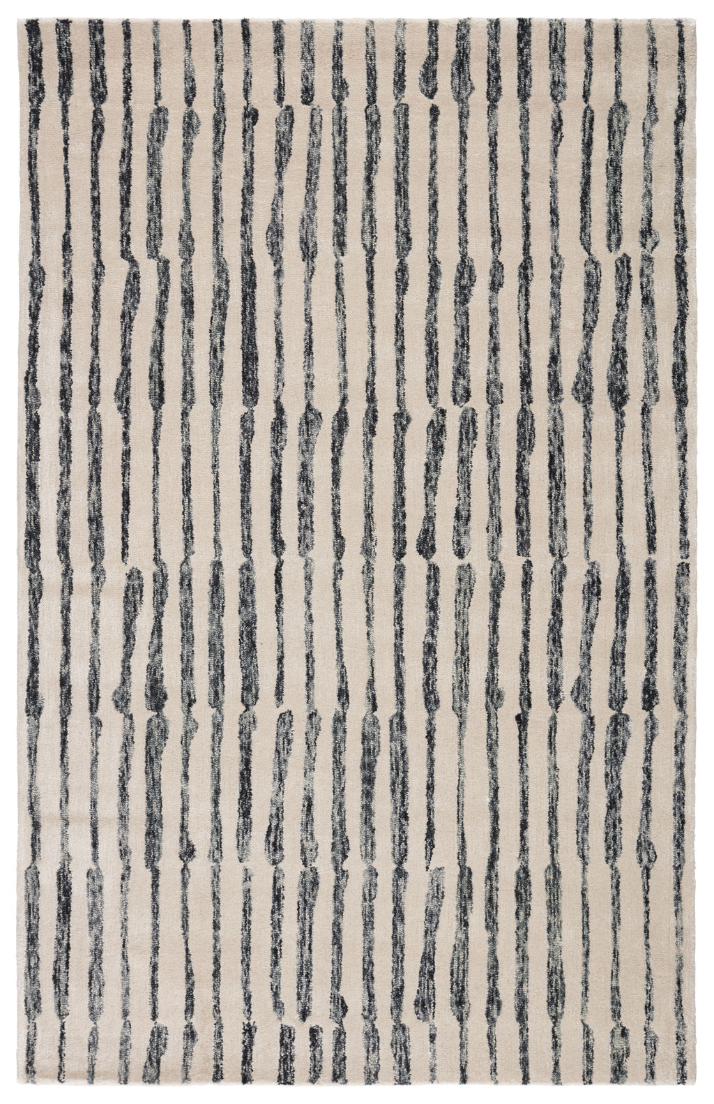 Preview image for Nikki Chu By Jaipur Living Saville Handmade Abstract White/ Black Area Rug (8'X10')