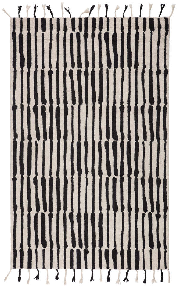 Nikki Chu By Jaipur Living Saville Handmade Tribal Black/ Ivory Area Rug (2'X3')