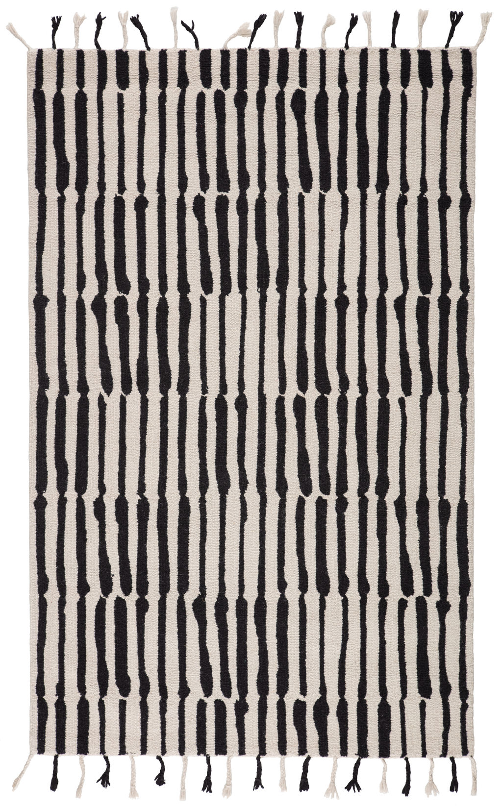 Preview image for Nikki Chu By Jaipur Living Saville Handmade Tribal Black/ Ivory Area Rug (5'X8')