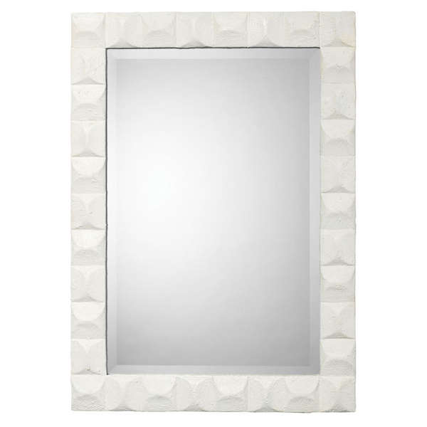 Astor Mirror In White Gesso