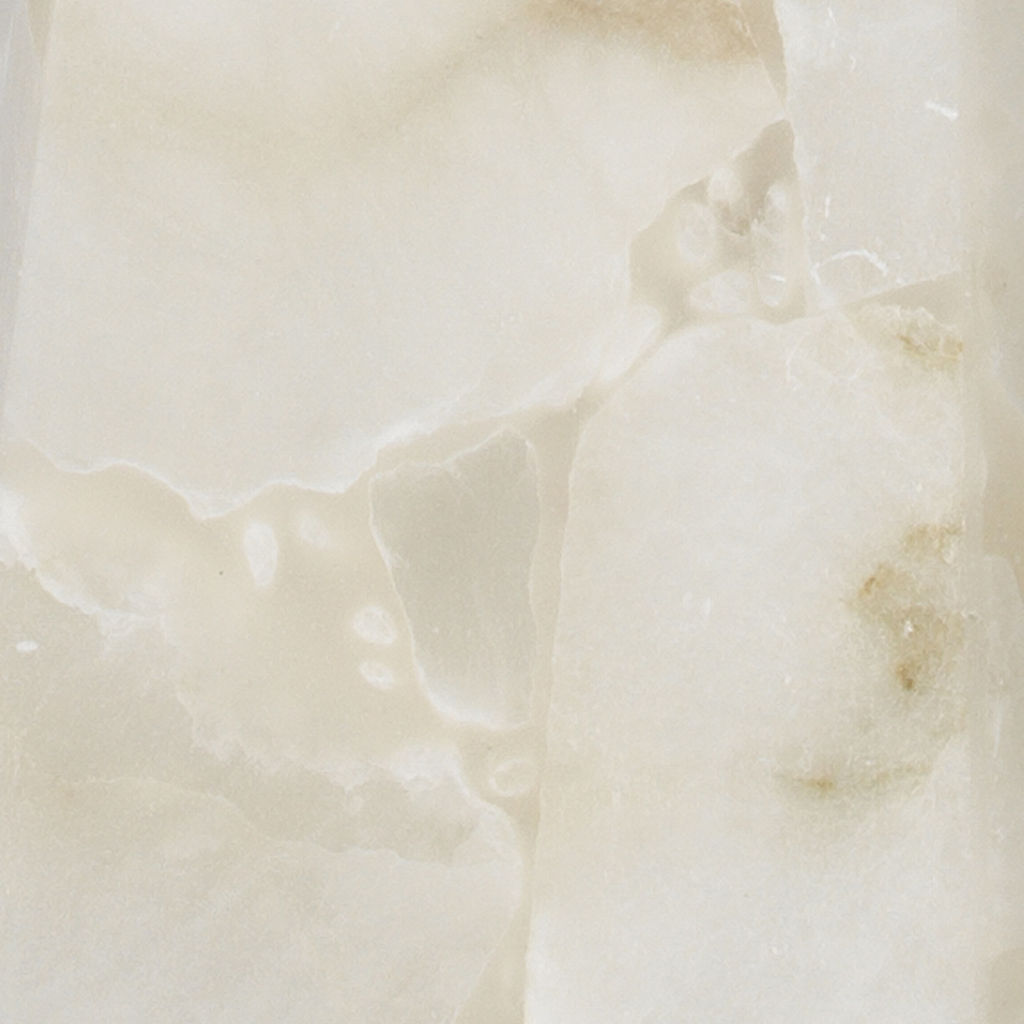 Borealis Tall Hexagon Pendant In Alabaster