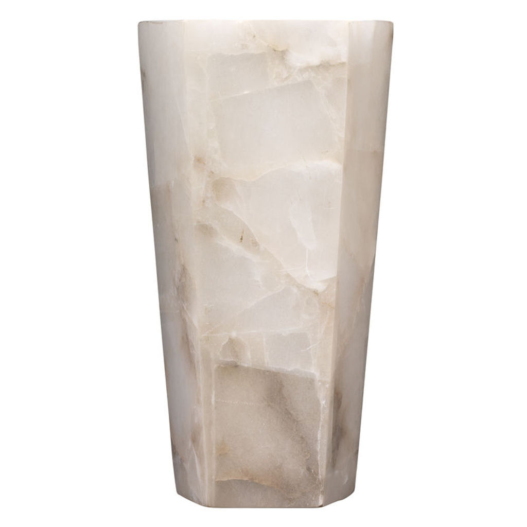 Preview image for Borealis Tall Hexagon Wall Sconce In Alabaster
