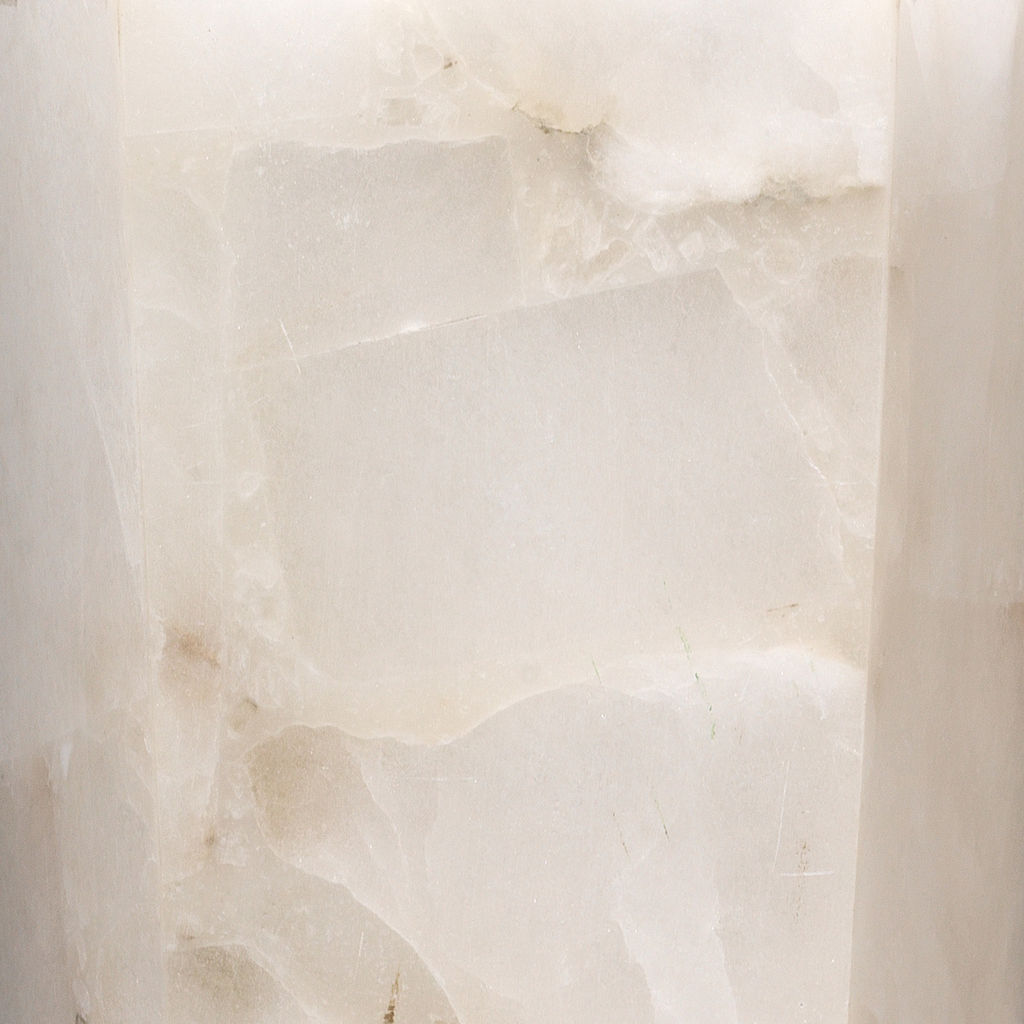 Borealis Tall Hexagon Wall Sconce In Alabaster