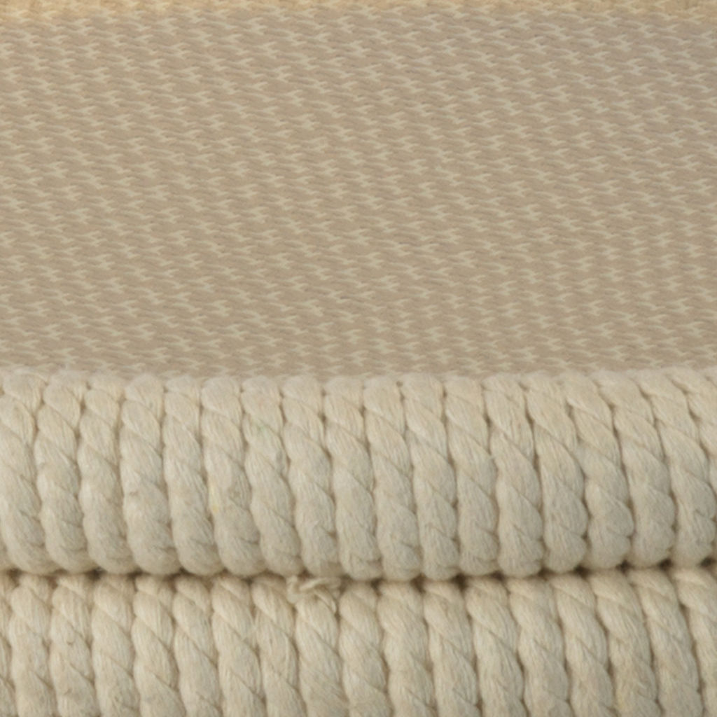 Jamie Young Delta Side Table In White Rope