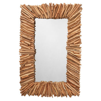 Driftwood Rectangle Mirror **Must Ship Common Carrier**