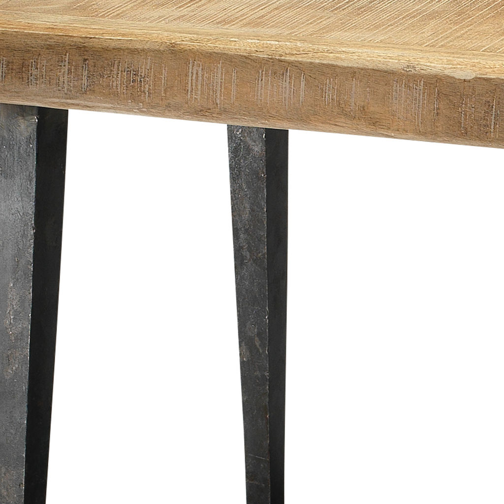 Farmhouse Bench In Natural Wood