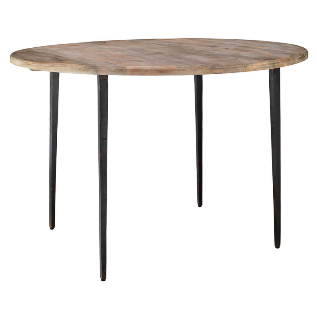 Preview image for Farmhouse Bistro Table In Natural Wood With Iron