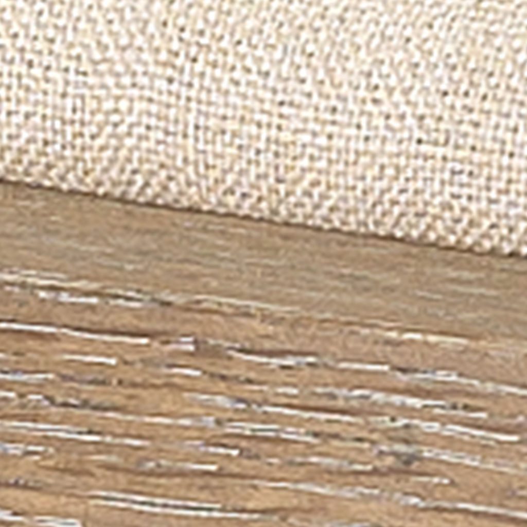 Driftwood & White Linen Arm Chair (27.50"H x 22.30"W x 25.80"D)