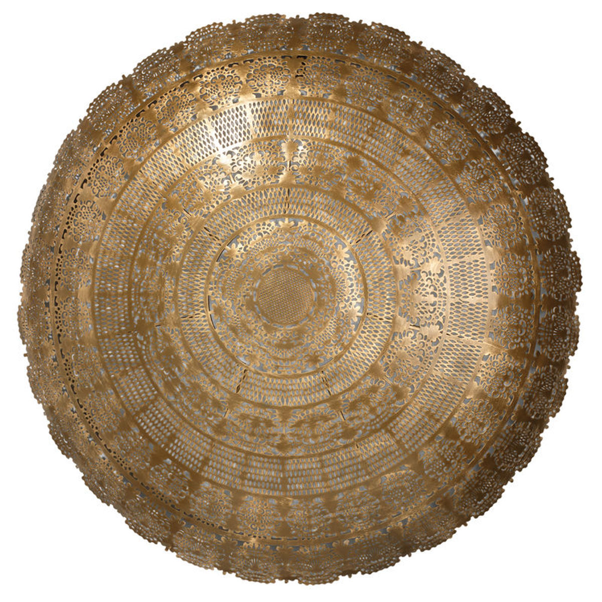 Ophelia Lace Wall Art In Antique Brass Metal