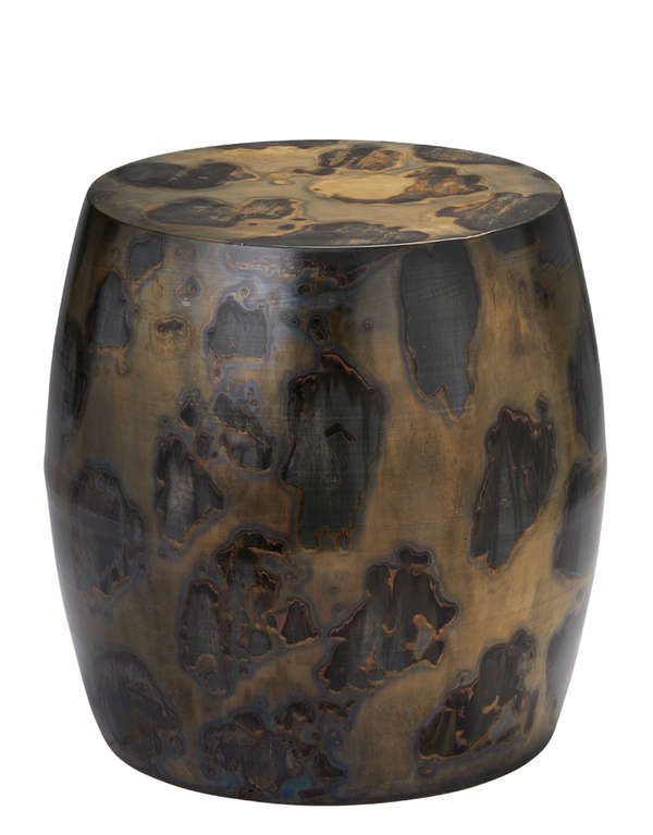 Realm Side Table In Acid Washed Metal