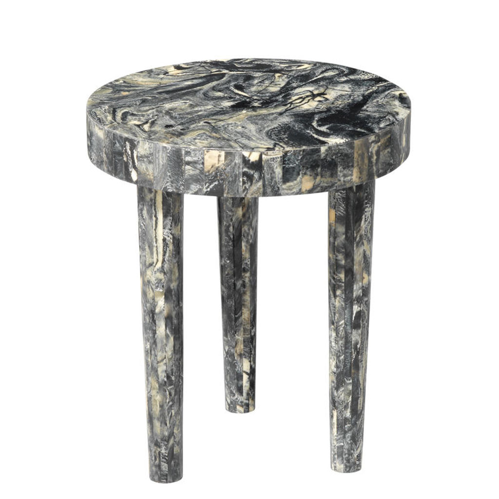 Jamie Young Small Artemis Side Table In Black Resin