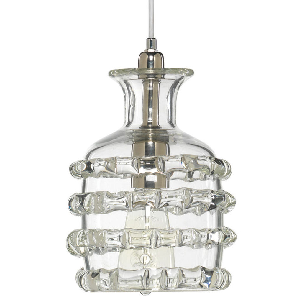 Preview image for Small Ribbon Pendant In Clear Glass