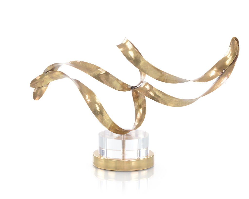 Preview image for Antique Brass Sculptural Ribbons Iii