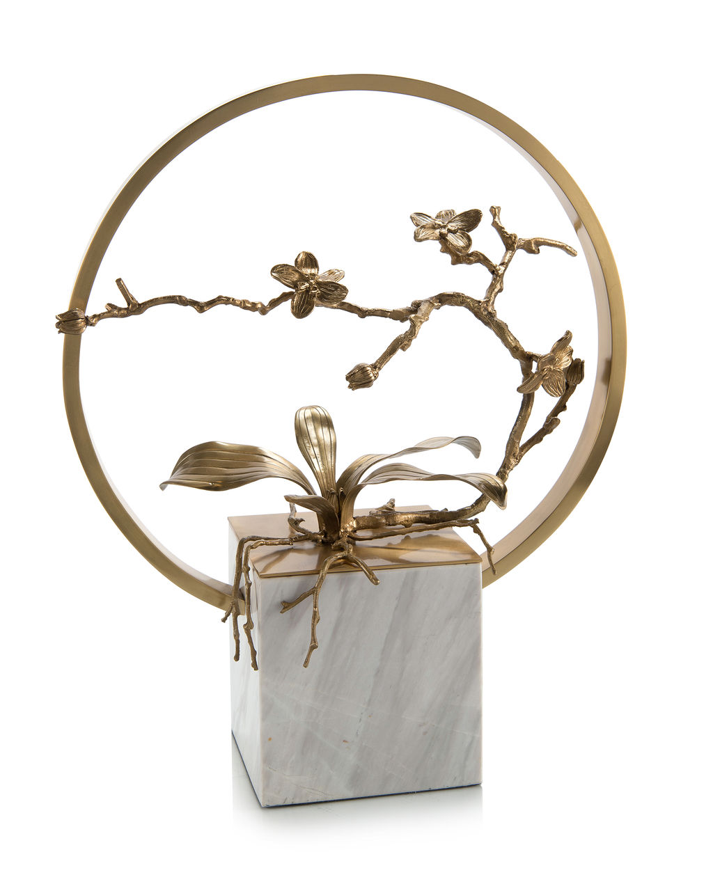 Preview image for Antique Brass Tabletop Orchid