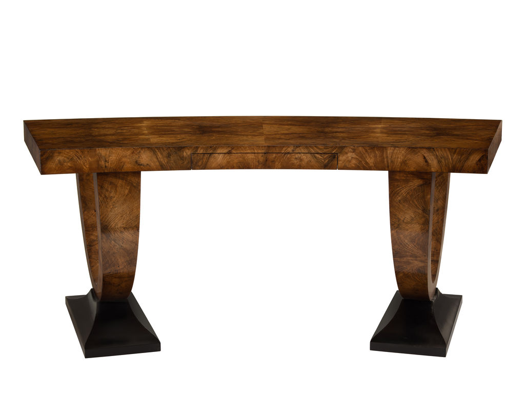 Curved Walnut Desk