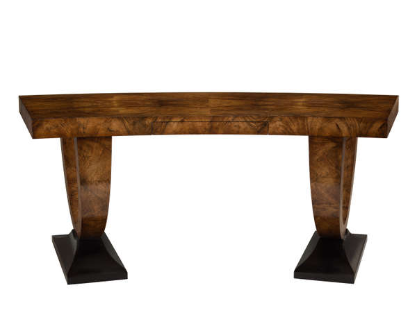 Curved Walnut Desk