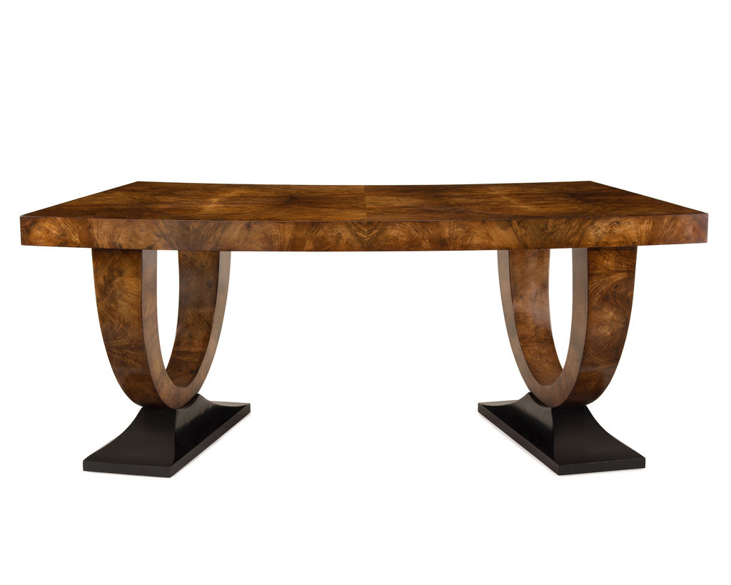 Curved Walnut Desk