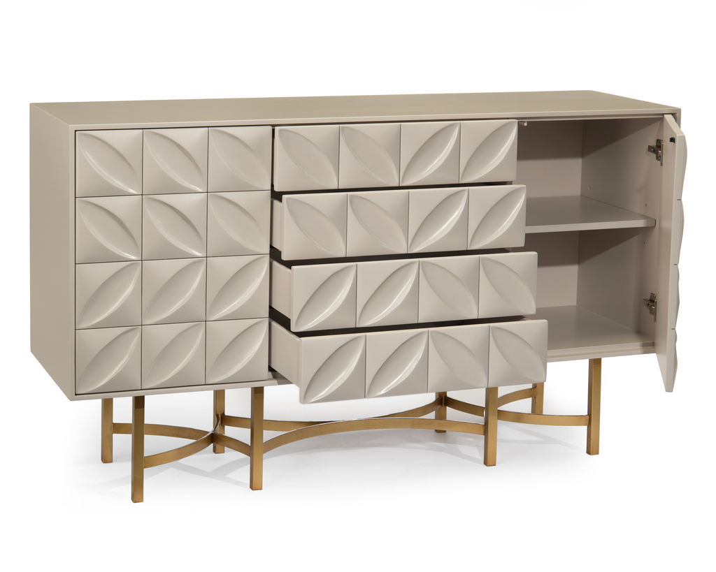 Ghost White Credenza