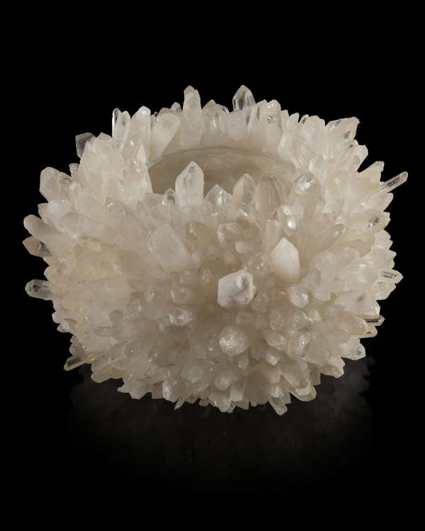 Rock Quartz Crystal Bowl