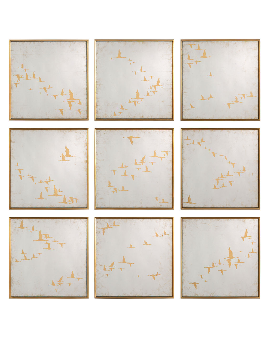 Set Of Nine Migration Mirrors
