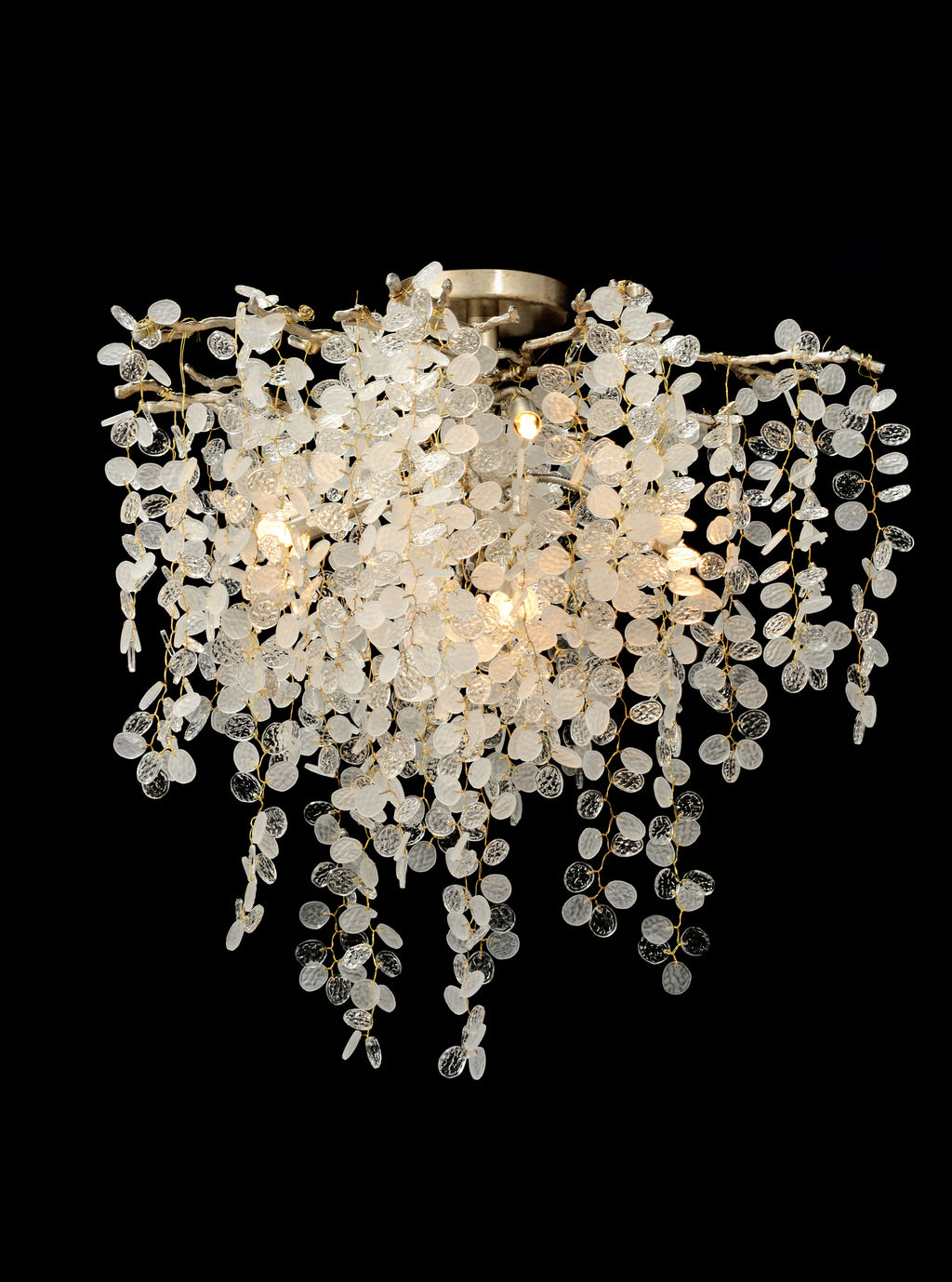 Preview image for Shiro-Noda Five-Light Flush Chandelier