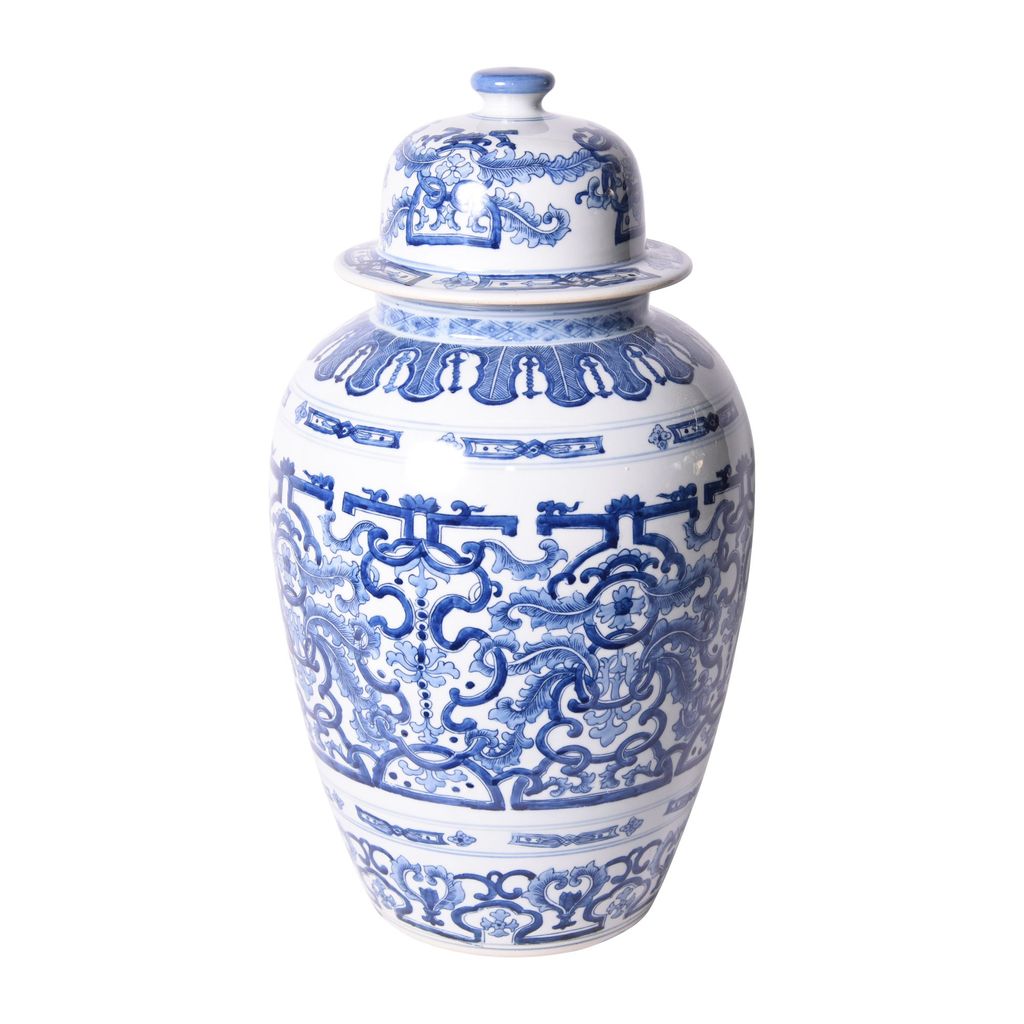 Blue & White Temple Jar Accessory