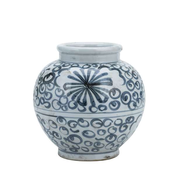 Blue And White Small Jar