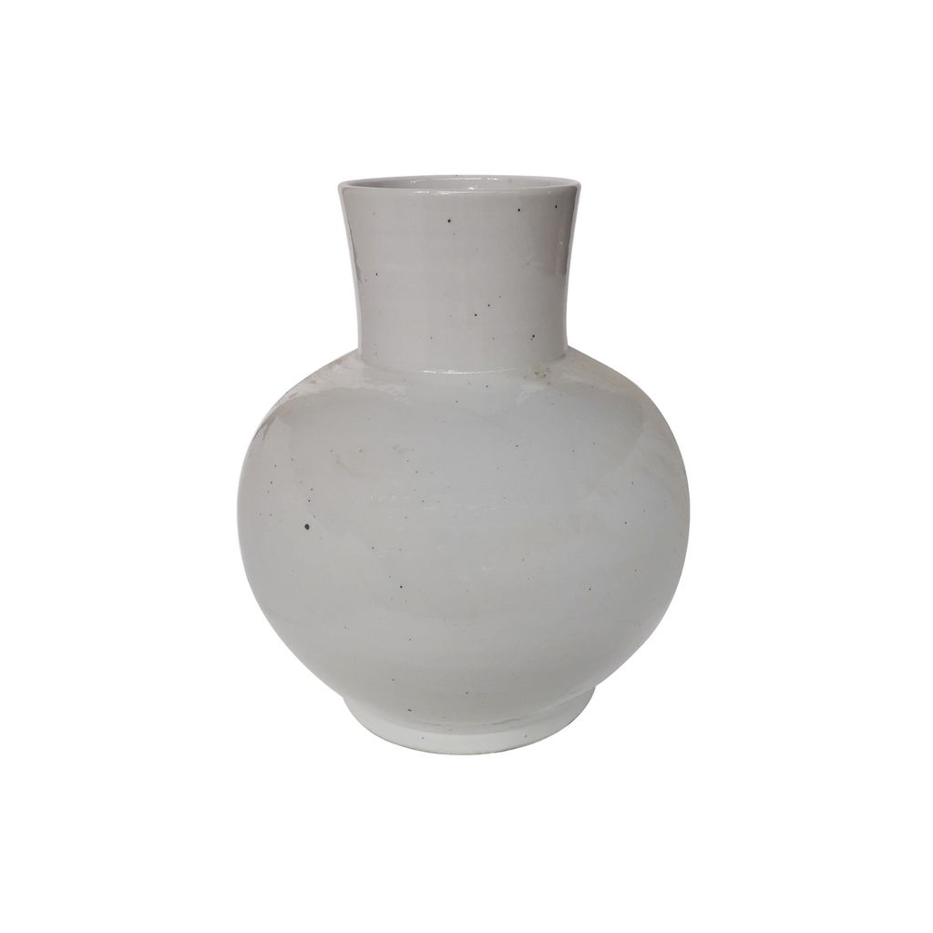 Busan White Balloon Jar Large