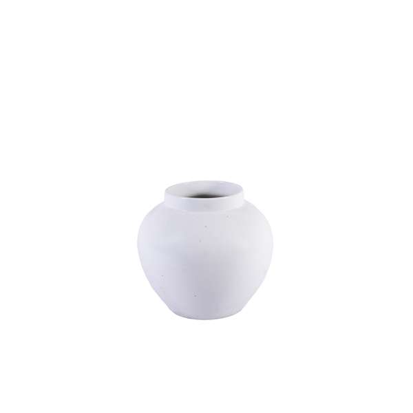 Matte White Open Top Melon Jar
