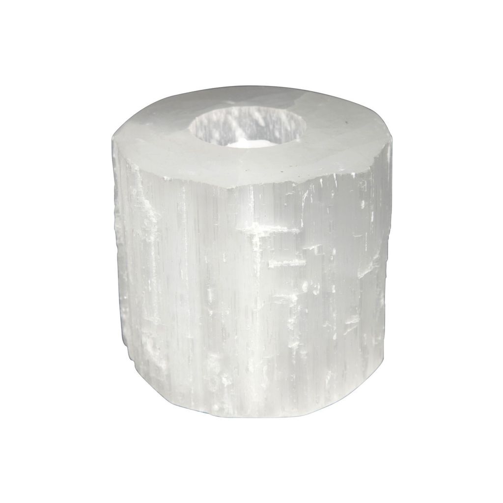 Selenite Candle Holder Medium - Min 2