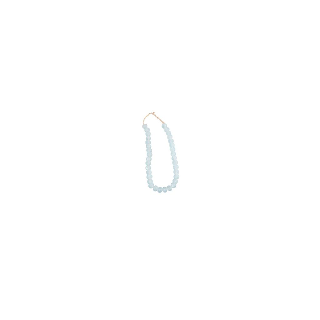 Vintage Sea Glass Beads 0.75 Dia -  Aqua Green