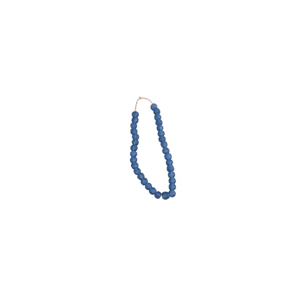 Preview image for Vintage Sea Glass Beads 0.75 Dia - Indigo Blue
