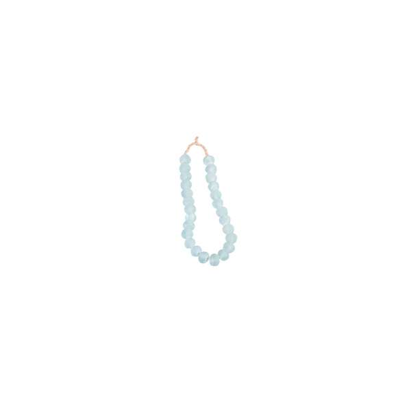 Vintage Sea Glass Beads 1.25 Dia - Aqua Green