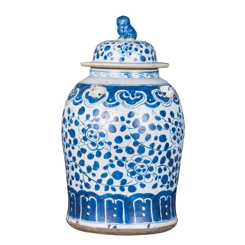 Vintage Vine Temple Jar