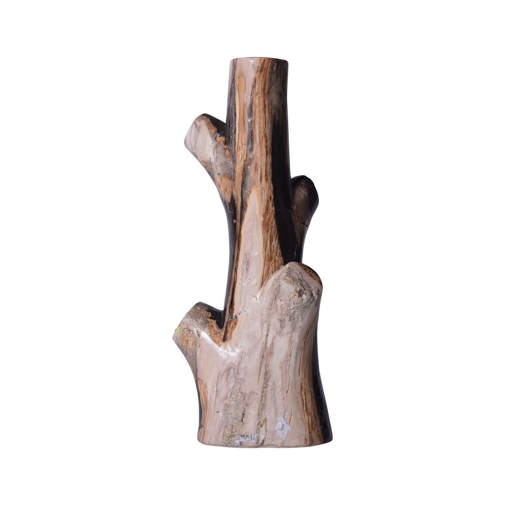 White / Gray Petrified Wood Branch Jewlery Hanger