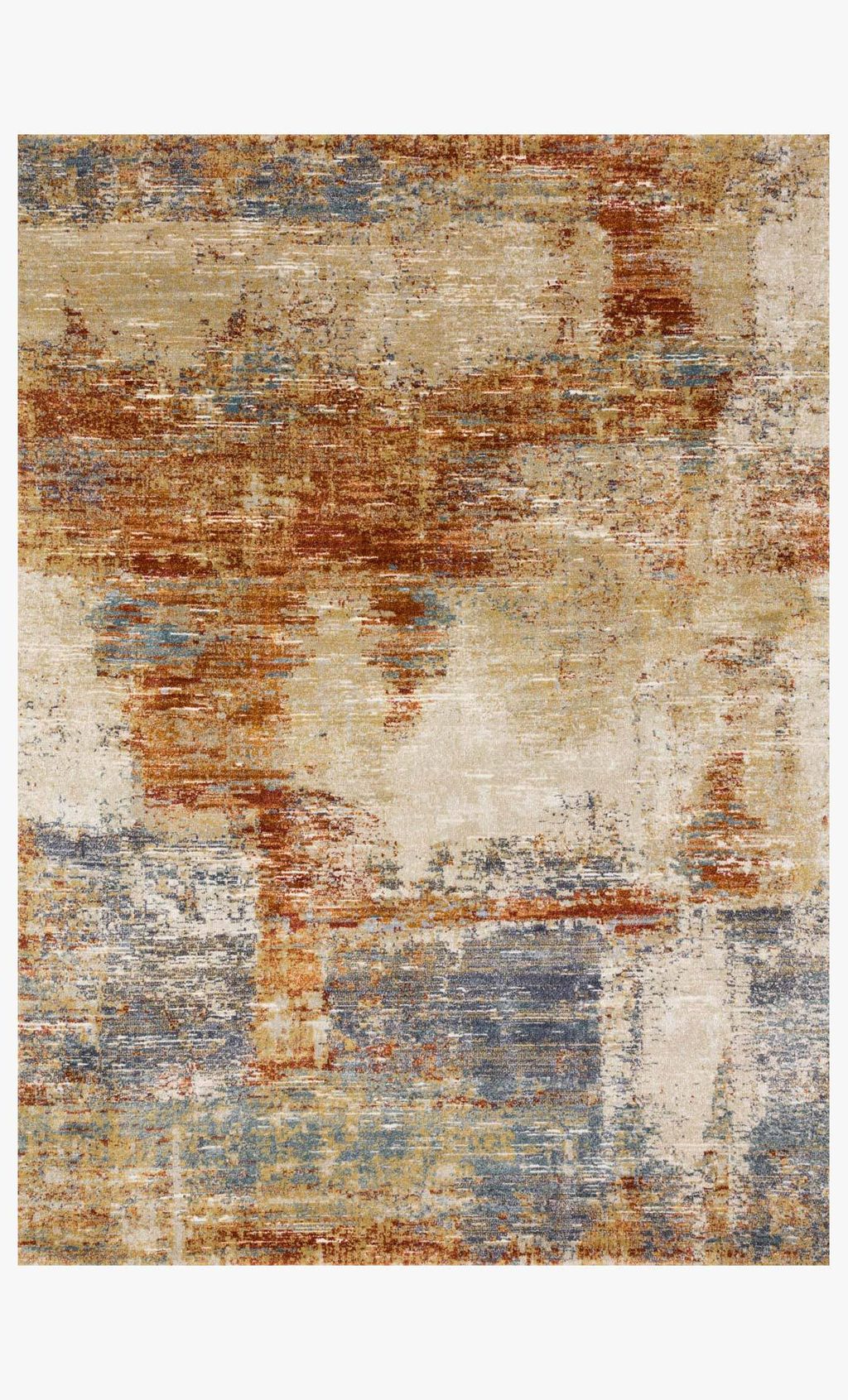 Preview image for Abstract Area Rug Terracotta 7' 10" X 10' 10"