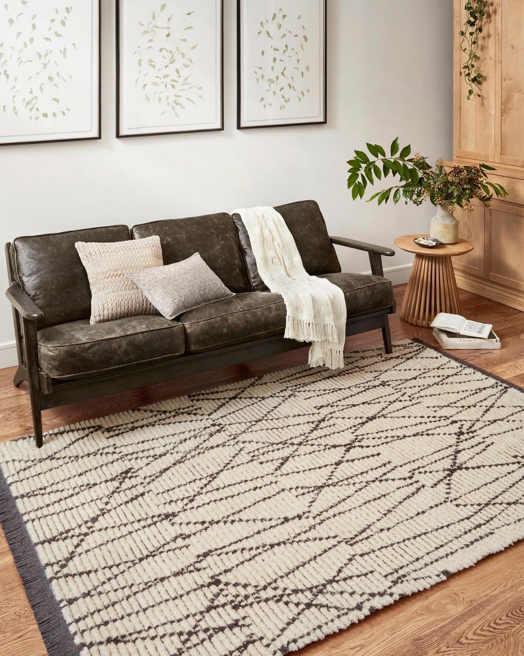 Ali-01 Cj Rug Cream / Charcoal 9'2" X 13'