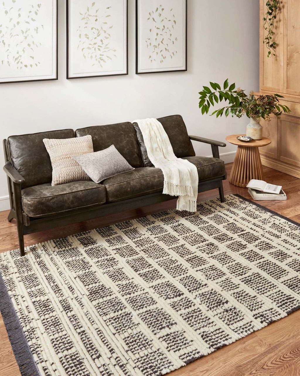 Ali-02 Cj Rug Cream / Charcoal 9'2" X 13'