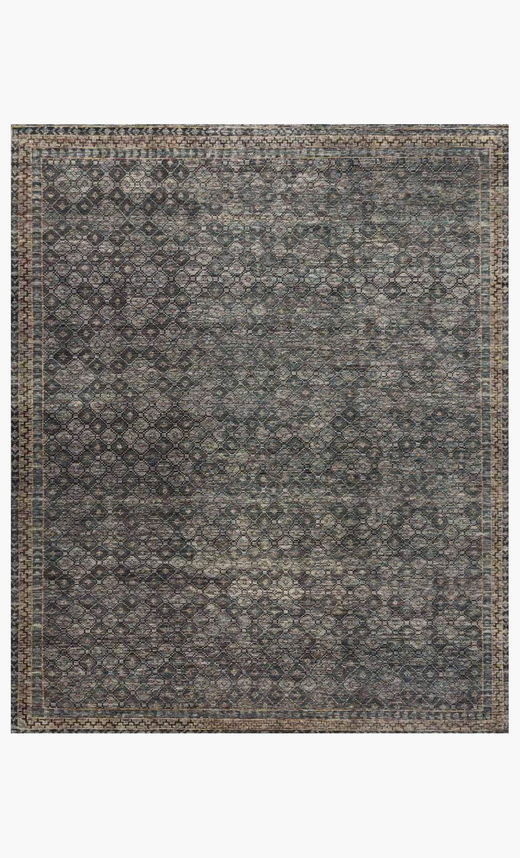 Amara Rug - Ink / Turquoise - 2' X 3'