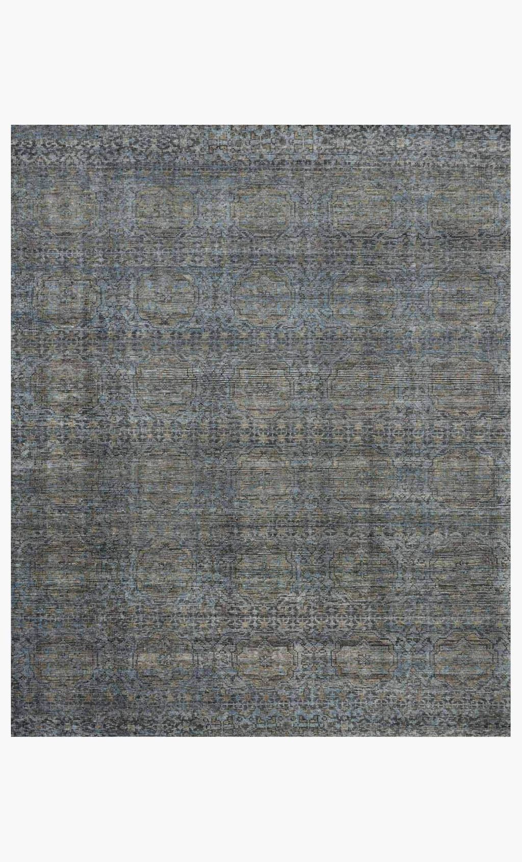 Amm-05 9' X 12' Rug,  Blue / Gold
