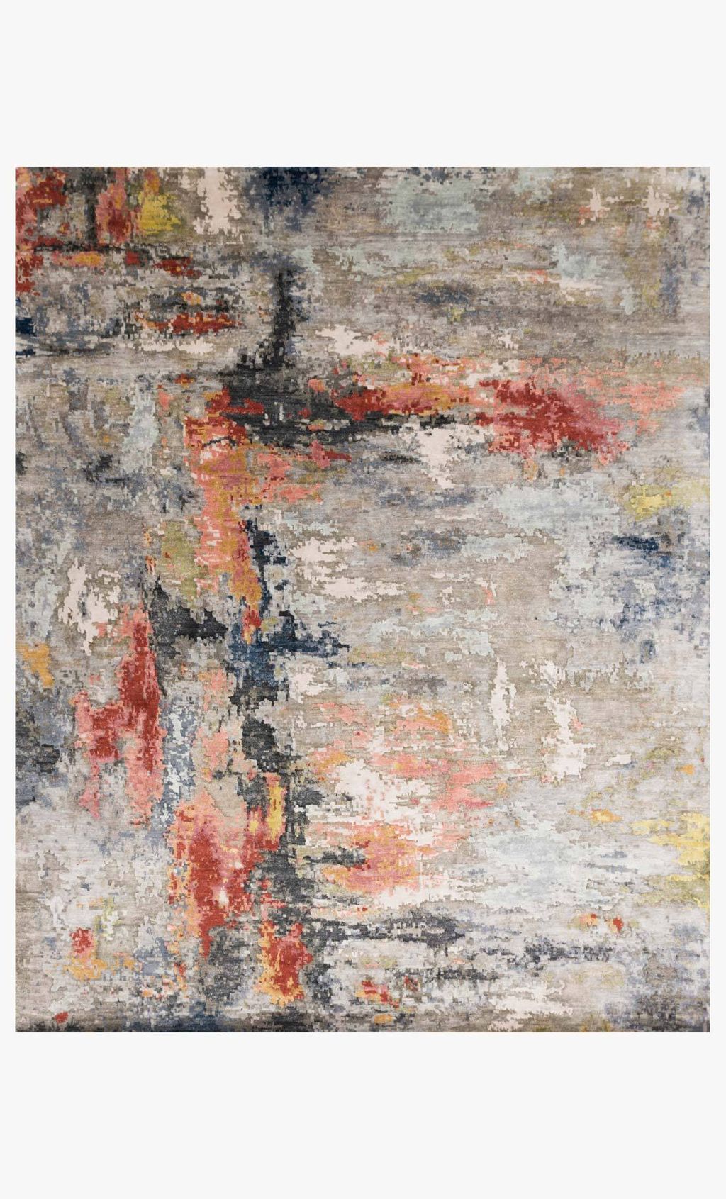 Preview image for Hand Knotted Rug Eh-10 9' 6" X 13' 6" Rug, Grey / Multi