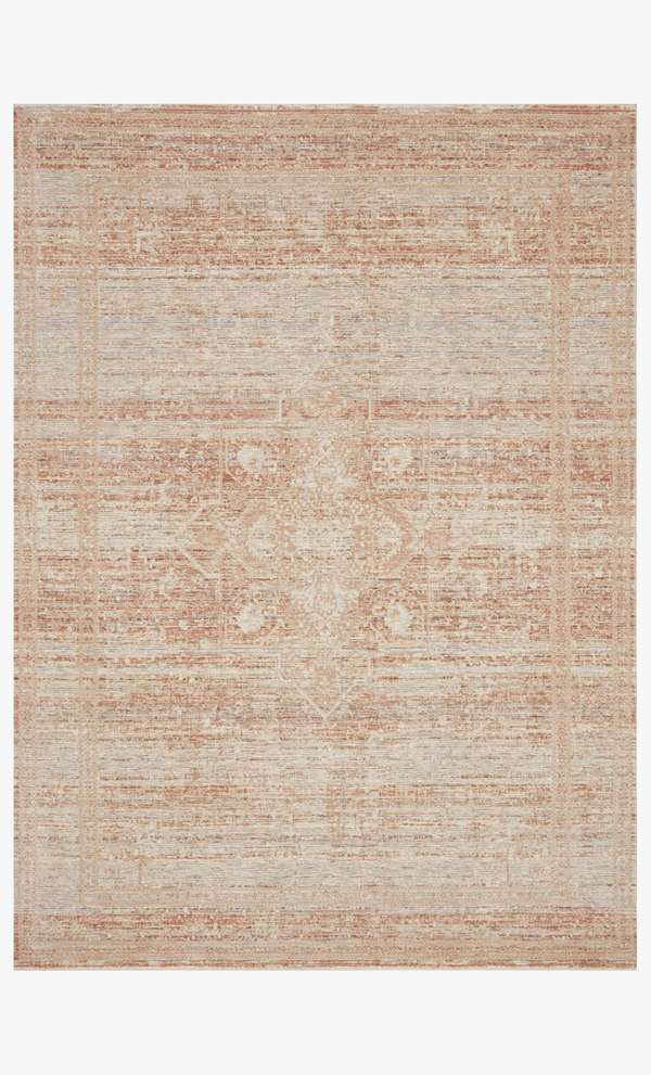 Fay-08 7' 10" X 10' Rug,  Terracotta / Sky