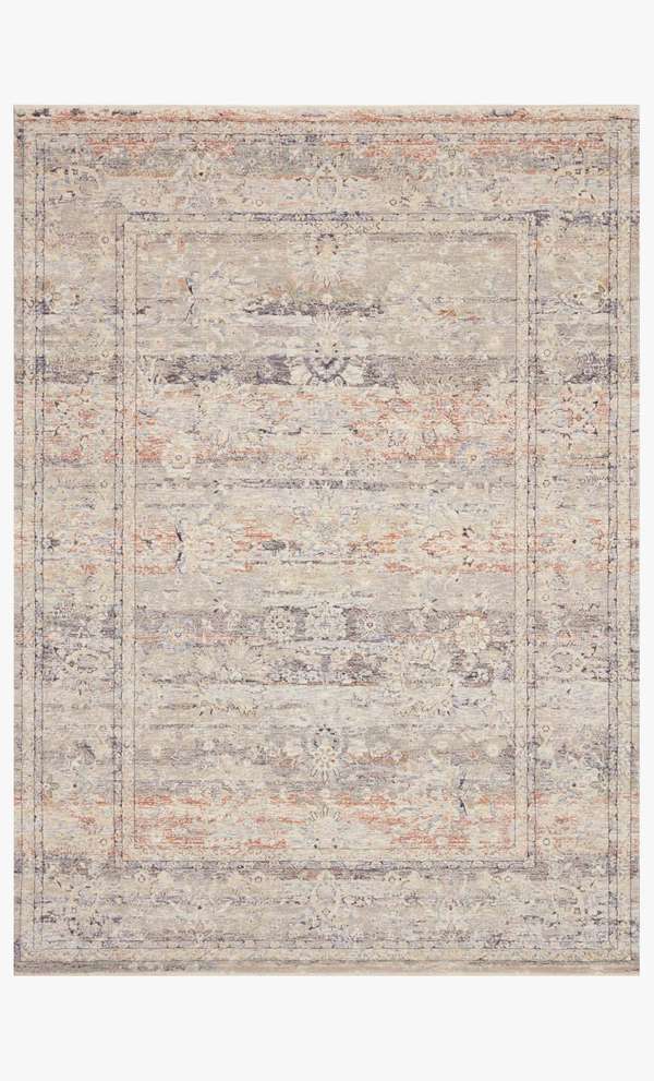 Fay-09 7' 10" X 10' Rug,  Denim / Rust