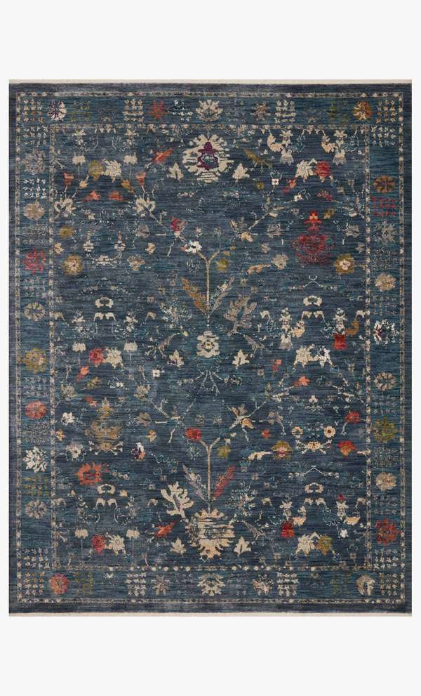 Gia-06 10' X 14' Rug,  Denim / Multi