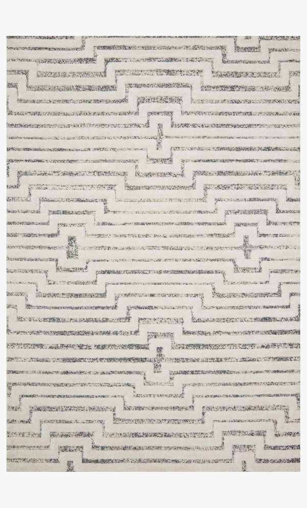 3' 7" X 5' 7" Rug,  White / Sky