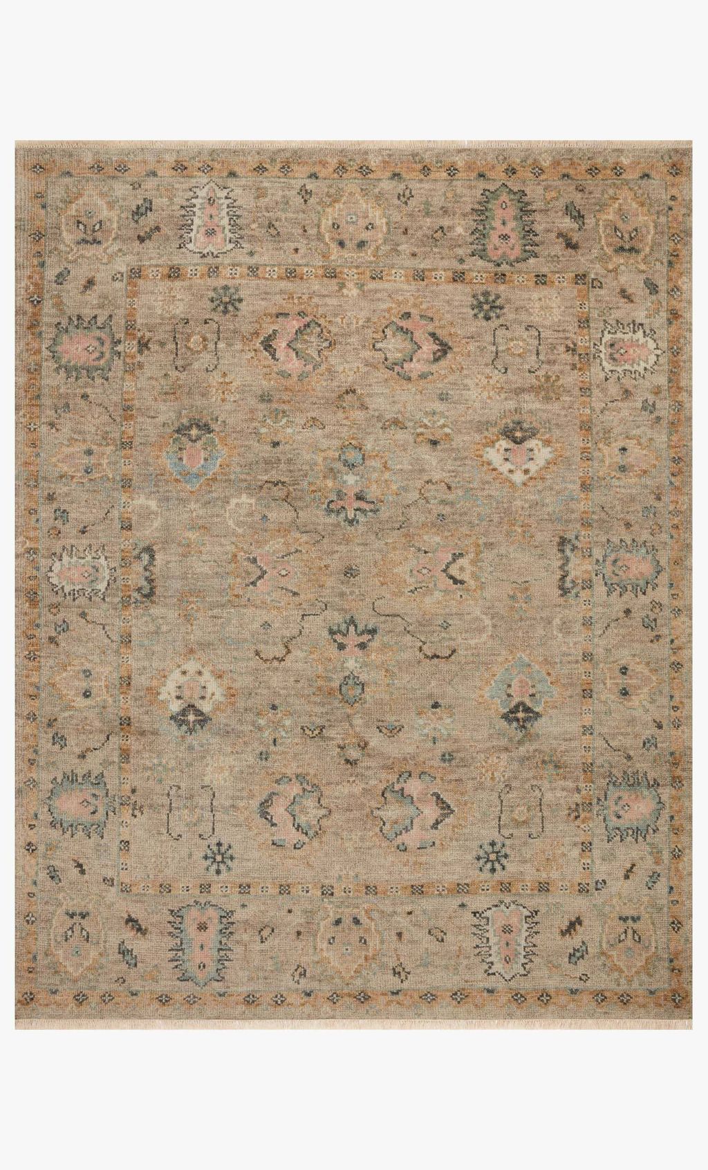 Hel-04 9' 6" X 13' 6" Rug,  Grey / Gold
