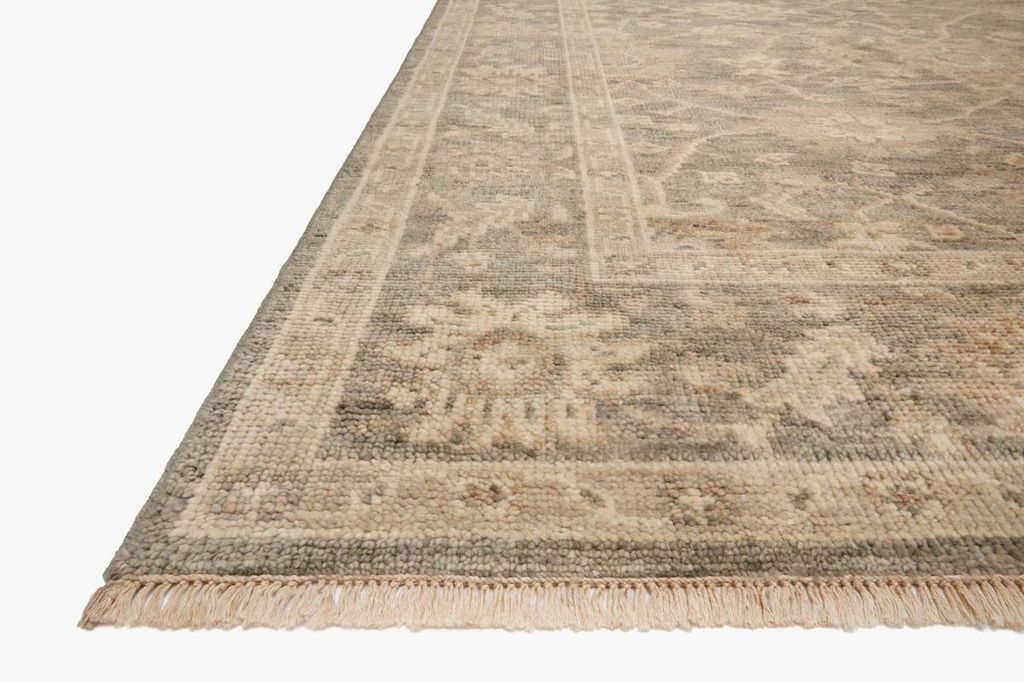Silver and Ivory 9' 6" X 13' 6" Area Rug (Option 2)